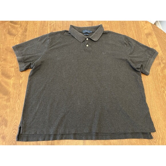 Biltmore Polo Shirt Men's XXL Gray Interlock Short Sleeve Collared 100% Cotton - Picture 1 of 9